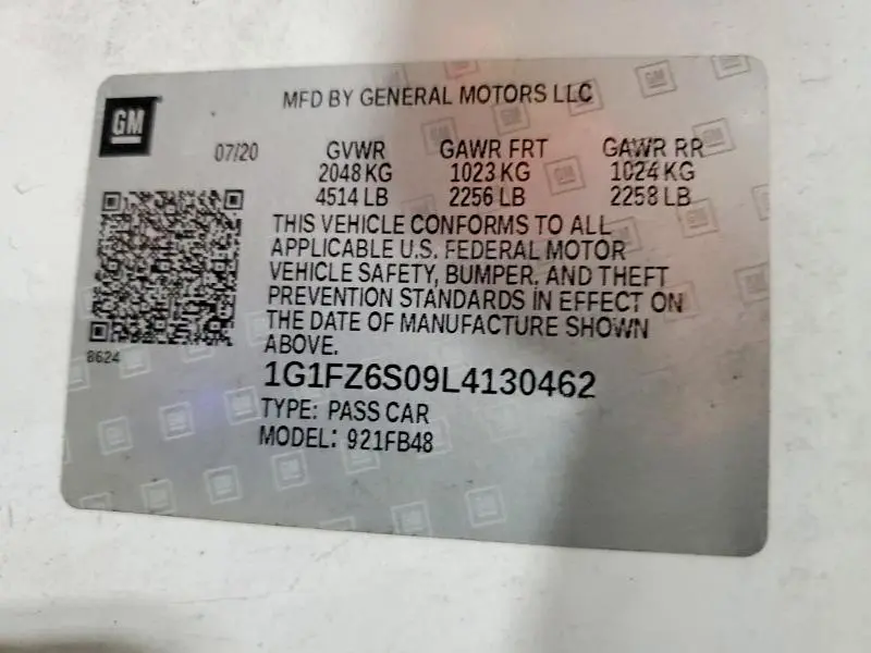 2020 CHEVROLET BOLT EV PREMIER  