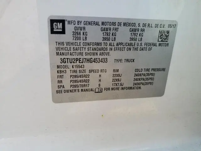 2017 GMC SIERRA K1500 DENALI  