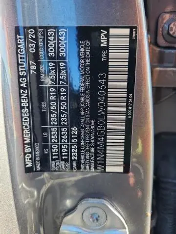 2020 MERCEDES-BENZ GLB 250  