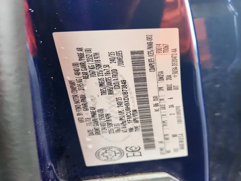 2013 FORD ESCAPE SEL  