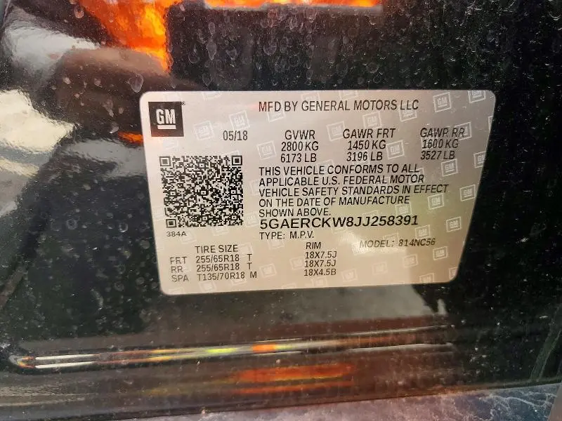 2018 BUICK ENCLAVE PREMIUM  