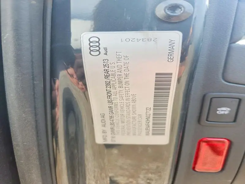 2017 AUDI A4   