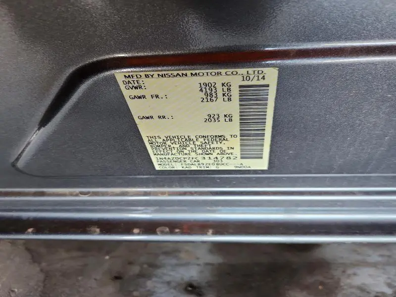 2015 NISSAN LEAF S  