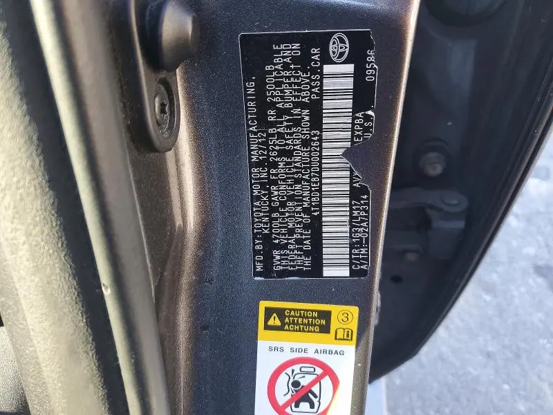 2013 TOYOTA AVALON HYBRID  