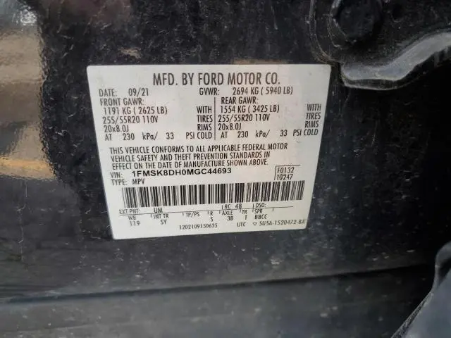 2021 FORD EXPLORER XLT  