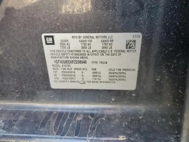 2015 GMC SIERRA K1500 SLE  