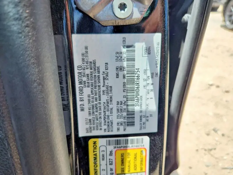 2018 FORD FUSION SE  