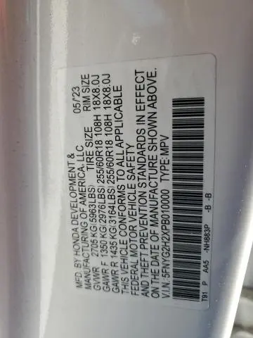 2023 HONDA PILOT LX