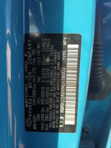 2022 HYUNDAI KONA SEL  