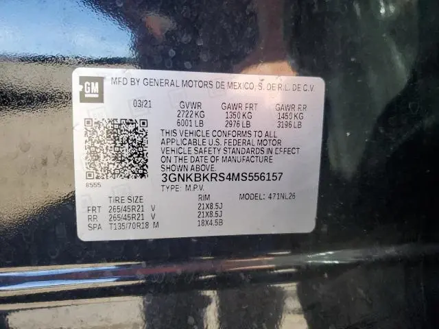 2021 CHEVROLET BLAZER RS  