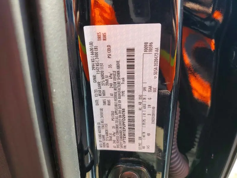 2023 FORD F150 SUPERCREW  