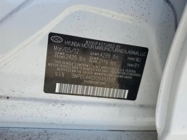 2012 HYUNDAI SONATA SE