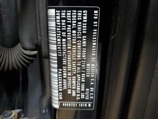 2012 VOLKSWAGEN BEETLE   