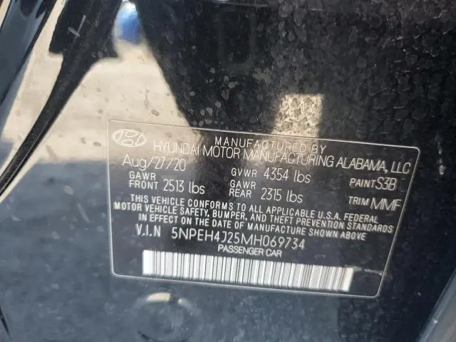 2021 HYUNDAI SONATA LIMITED  