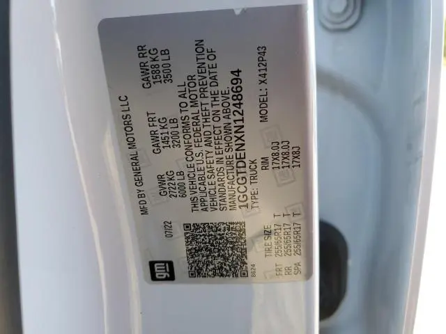 2022 CHEVROLET COLORADO Z71  