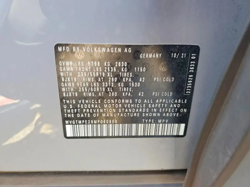 2021 VOLKSWAGEN ID.4 PRO S  