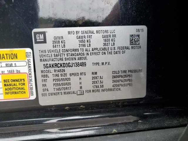 2016 BUICK ENCLAVE   