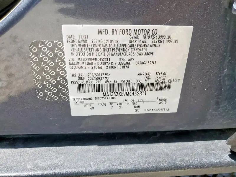 2021 FORD ECOSPORT TITANIUM  