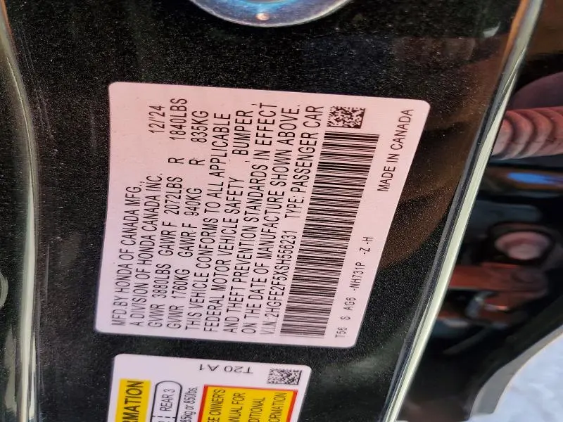 2025 HONDA CIVIC SPORT  