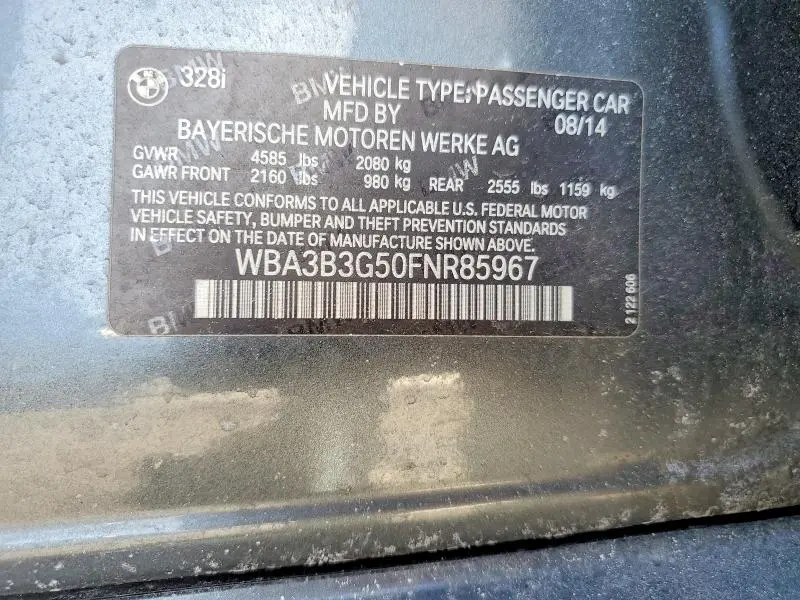 2015 BMW 328 XI  