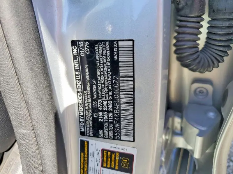 2015 MERCEDES-BENZ C 300 4MATIC  