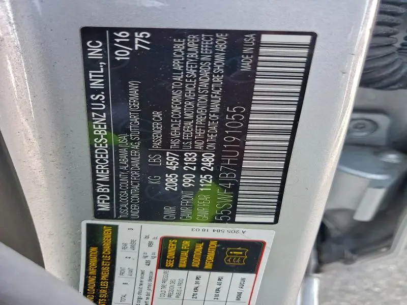 2017 MERCEDES-BENZ C 300  