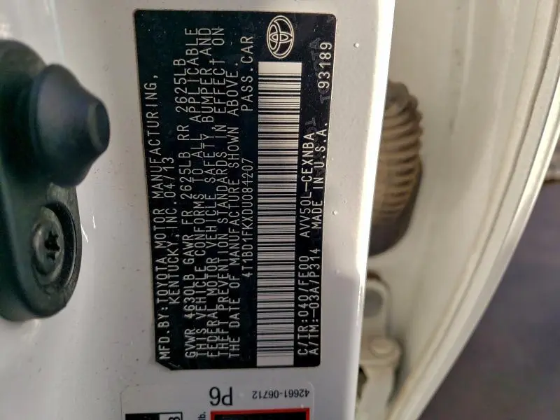 2013 TOYOTA CAMRY HYBRID  