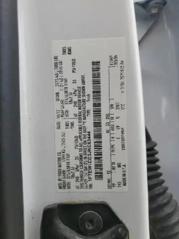 2018 FORD F150 SUPERCREW  