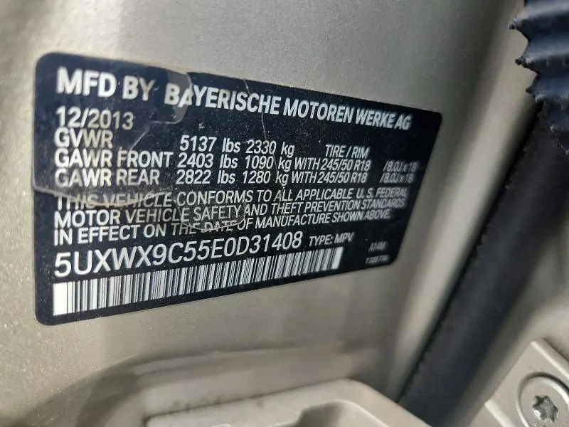 2014 BMW X3 XDRIVE28I  