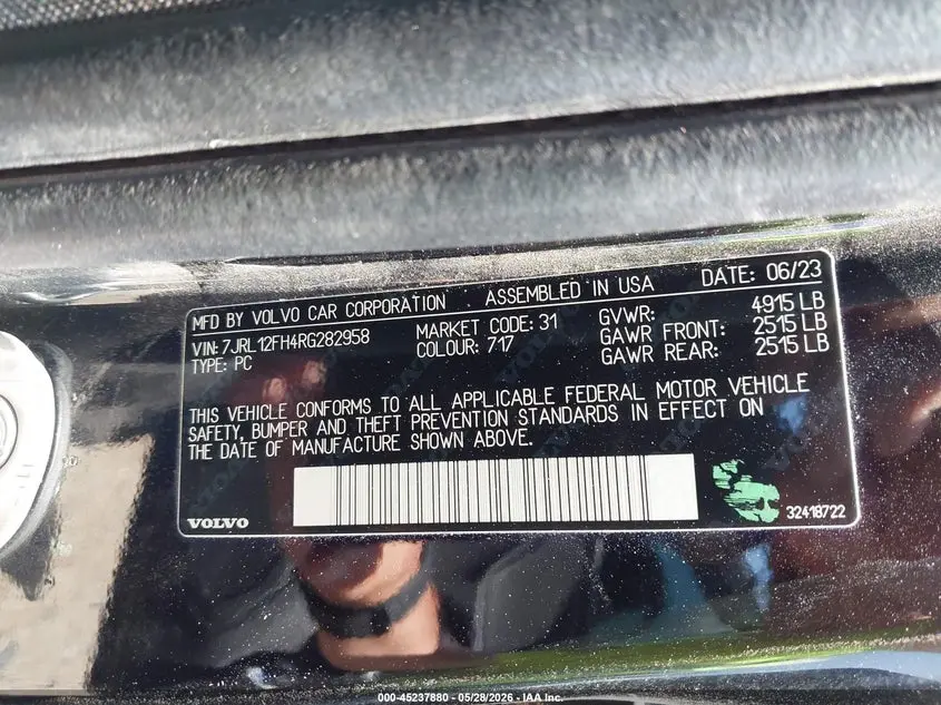 2024 VOLVO S60 B5 PLUS BLACK EDITION