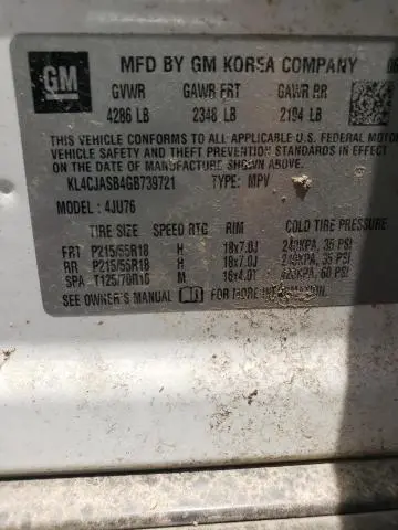 2016 BUICK ENCORE   