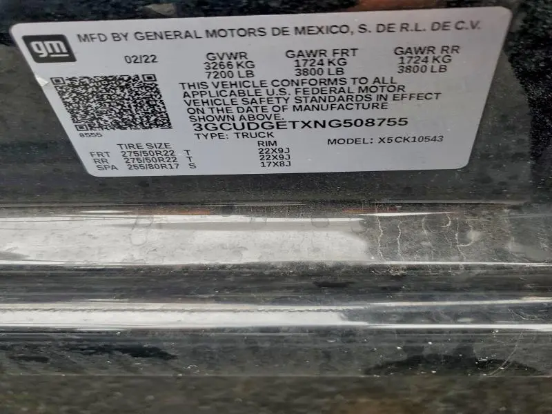 2022 CHEVROLET SILVERADO K1500 LTZ  