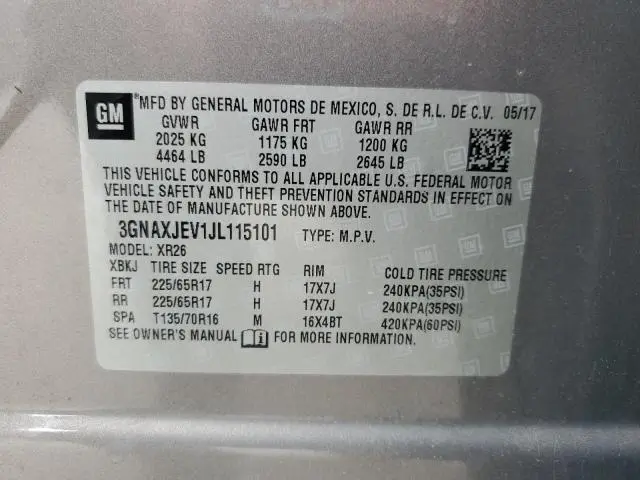 2018 CHEVROLET EQUINOX LT  