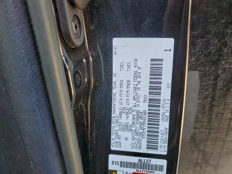 2021 TOYOTA TUNDRA DOUBLE CAB LIMITED  