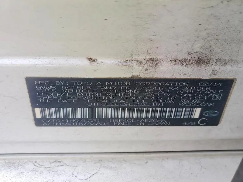 2014 LEXUS GS 350 BASE  