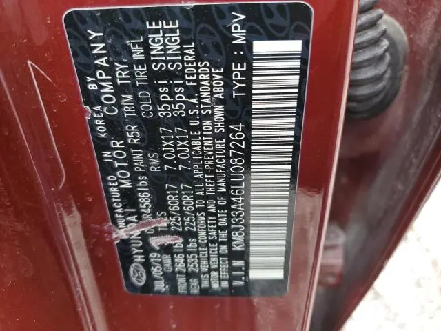 2020 HYUNDAI TUCSON LIMITED  