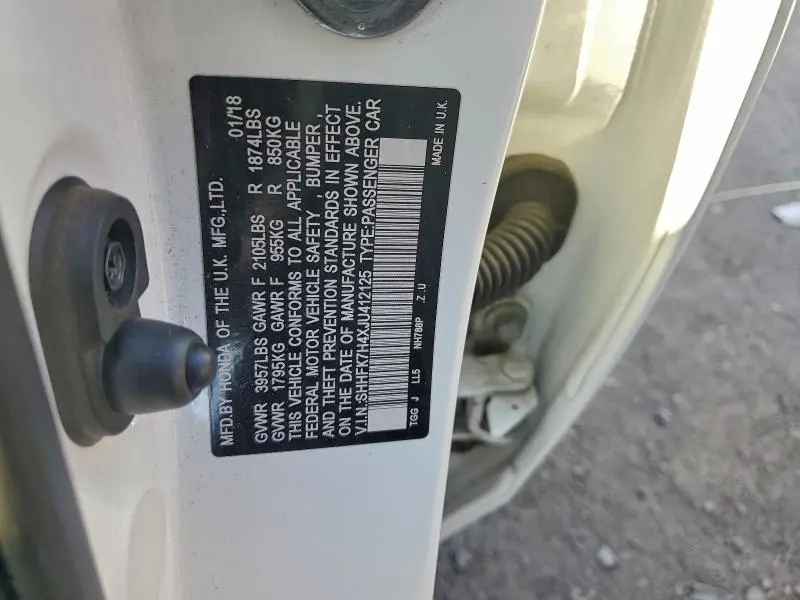 2018 HONDA CIVIC SPORT  