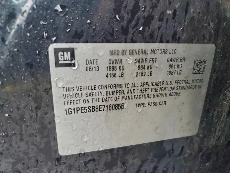 2014 CHEVROLET CRUZE LT  