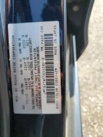 2016 MAZDA 6 GRAND TOURING  