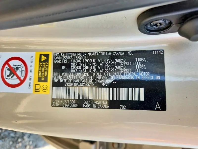 2013 LEXUS RX 350 BASE  