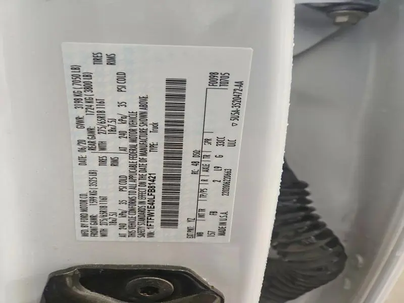 2020 FORD F150 SUPERCREW  