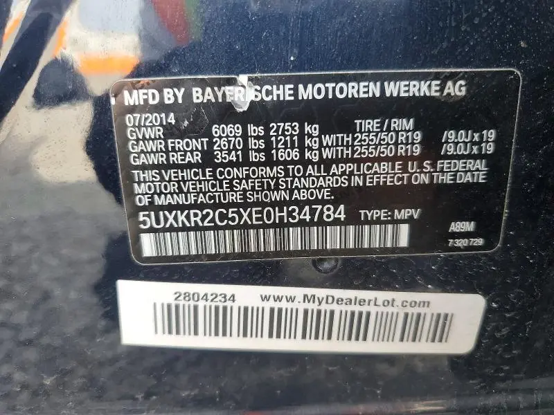 2014 BMW X5 SDRIVE35I  