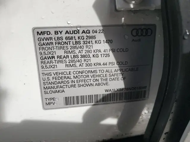 2022 AUDI Q7 PREMIUM PLUS  