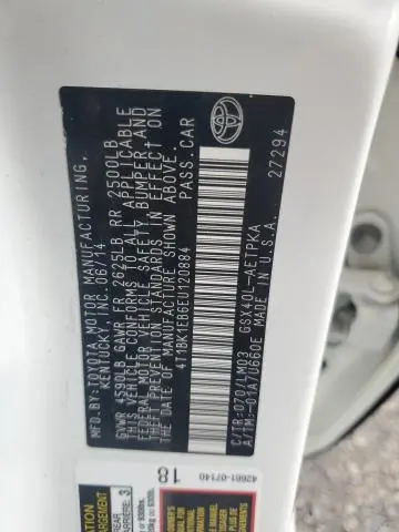 2014 TOYOTA AVALON BASE  