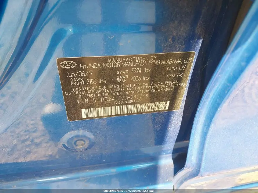 2018 HYUNDAI ELANTRA SEL