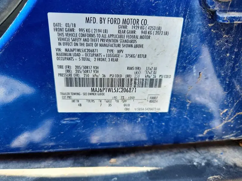 2018 FORD ECOSPORT TITANIUM  