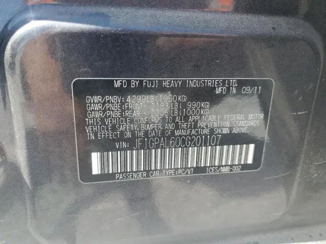 2012 SUBARU IMPREZA SPORT PREMIUM  