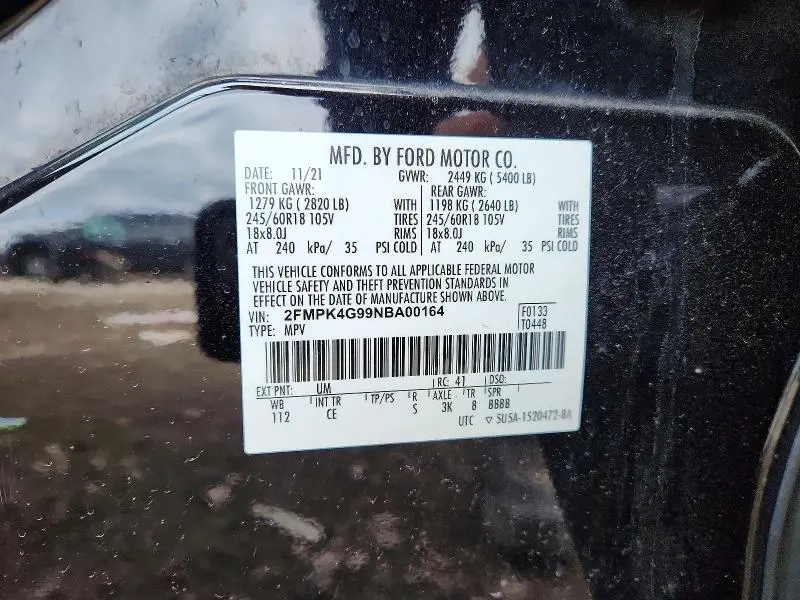 2022 FORD EDGE SE  