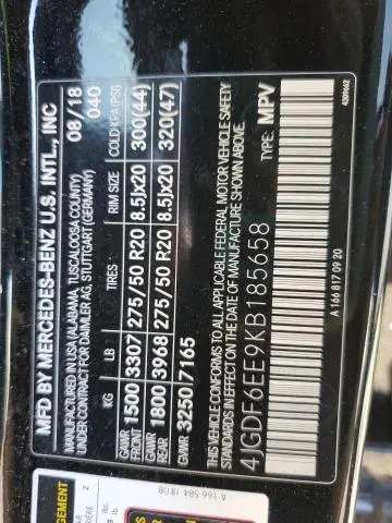 2019 MERCEDES-BENZ GLS 450 4MATIC  