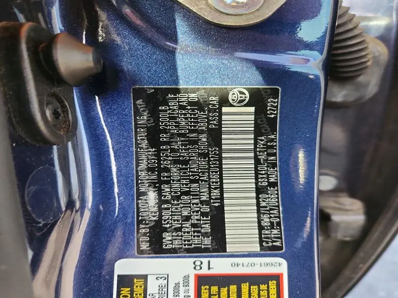 2014 TOYOTA AVALON BASE  